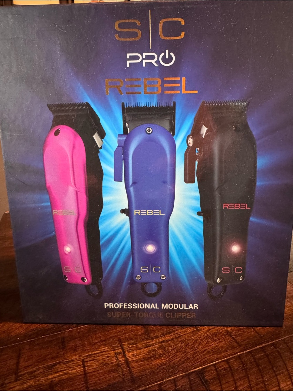 Stylecraft Pro Rebel Professional Modular Clippers - Pink, Blue, Black covers